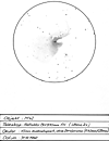 � Th. End; M 42 (gro�) und M 43 (klein, rechts unterhalb von M 42, ca. 4 Uhr)
